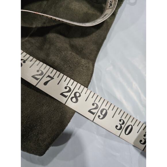 Dacute Leather Men's Biker Green Gray Jacket Size XL Made in Italy Bomber - Picture 10 of 10